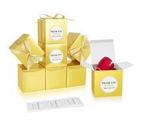 COTOPHER Paquete de 100 cajas de regalo pequeñas de 4 x 4 x 4 pulgadas con tapas para regalos, manualidades, recuerdos de fiesta de boda, cajas de cupcakes, dulces, caja de propuesta de damas de honor