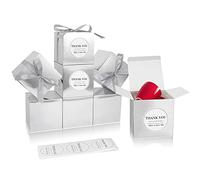 COTOPHER Paquete de 100 cajas de regalo pequeñas de 4 x 4 x 4 pulgadas con tapas para regalos, manualidades, recuerdos de fiesta de boda, cajas de cupcakes, dulces, caja de propuesta de damas de honor