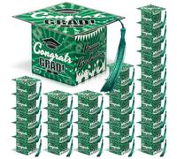COTOPHER Paquete de 36 cajas de regalo de gorra de graduación, cajas de dulces de graduación con borla, centros de mesa de graduación para mesas, decoraciones de fiesta de graduación, mini cajas de