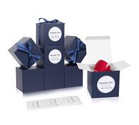 COTOPHER Paquete de 60 cajas de regalo pequeñas de 4 x 4 x 4 pulgadas con tapas para regalos, manualidades, recuerdos de fiesta de boda, cajas de cupcakes, dulces, caja de propuesta de damas de honor