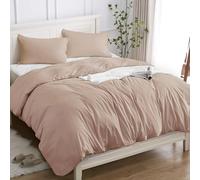 Cotopuro Funda Nórdica Cama 90 de 100% Algodón, Juego de Funda Edredón 140x200 y 1 Fundas de Almohada 50x80 Algodón Premium 150GSM, Suave, Transpirable, Hipoalergénico Rosa