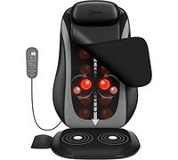 Cotsoco Shiatsu Masajeador de Espalda con Calor, con Vibración,Asiento de Masaje Profundo para Cintura,Caderas,Alivio del Dolor Muscular,Uso en Casa/Oficina, Negro1, 1.0 unidad