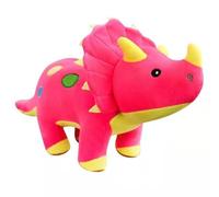 COTSRGT Creativo Lindo Dinosaurio Peluche Animales Suaves Triceratops Peluche Juguetes Almohada Dinosaurio Muñeca Juguete Dinosaurios Juguete Regalos De Cumpleaños para Niños Niños,Pink-60cm
