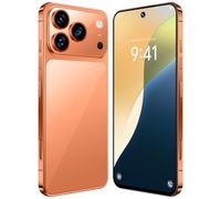 COTSRGT I17 Pro MAX Teléfono Móvil Desbloqueado Android 15, Batería 8000 MAh, 16 GB 1 TB, Procesador De 10 Núcleos, Pantalla HD De 7,3", Cámara De 78 MP 108 MP con Desbloqueo Facial,Orange-7.3 Inch
