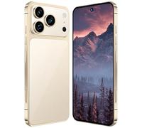COTSRGT Teléfono Móvil Económico I17 Pro MAX, Pantalla HD De 7,3 Pulgadas, 16GB 1TB, Batería Grande De 8000mAh, Cámara Dual SIM De 78MP 108MP, Android 15.0, Compatible con Wi-Fi Face ID,Gold-7.3 Inch