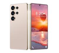 COTSRGT Teléfono Móvil Ultra Económico S26, Pantalla De 7,3 Pulgadas, Doble SIM, Cámara De 72MP 108MP, Android 14.0, 16GB RAM 1 TB ROM, Compatible con Wi-Fi, Bluetooth Face ID,Desert Gold-7.3 Inch