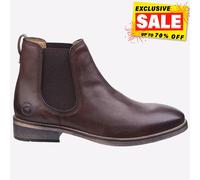 Cotswold Corsham Hombre Bota Chelsea Elegante Zapato Ropa Informal Marrón Oscuro