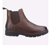 Cotswold Farmington Hombre Casual Formal Cuero Botines Marrón