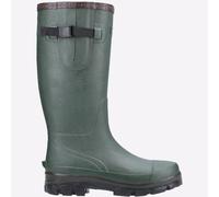 Cotswold Grange Neopreno Wellies Hombre Verde Hebilla Ajustable Botas de Agua