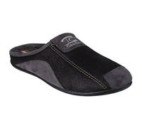 Cotswold Hombre Ponerse Mule Pantuflas Chancletas Fuertes Negro 45