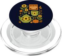 Cottage Core Fall Tea Girasoles Calabaza Art Print PopSockets PopGrip para MagSafe
