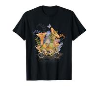 Cottage Core Frog Padre e Hijo Paseo en Bicicleta por Setas Camiseta