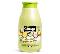 COTTAGE - Ducha Leche Hidratante - Piña y Crema de Coco - 97% Ingredientes De Origen Natural - Made In France - 250 ml