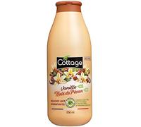 Cottage Ducha Leche Hidratante - Vainilla Orgánica & Pecan, Orgánica, 550ml | Limpia & Hydrate - Antiguo Vainilla y Pecan - Perfume Gourmand - Gran formato, 550 ml