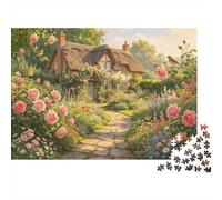 Cottage Garden 1000 Piezas Puzzle Reciclado Floral Countryside Mayor Puzzles Party Juego Accesorios Developing Chico & Chica‘s Intelligence Educativo Divertido 70x50cm/1000pcs