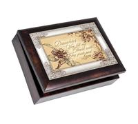 Cottage Garden Daughter You Fill My Heart with Joy Burlwood Jewelry Music Box Plays Wind Beneath My Wings