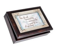 Cottage Garden l mandar a sus ngeles Caja de m sica de Burlwood Jewelry reproduce Amazing Grace