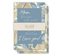Cottage Garden Mom Inspirational Notebook Set - Pack of 3 Assorted Designs, 64 Lined Pages, 5.5 x 8.5 Inch Journals for Notes, Journaling & Gifts