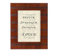 Cottage Garden You are Braver Stronger and Smarter Than You Know Wood Finish 8 x 10 Framed Wall Art Plaque