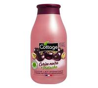 Cottage Gel de ducha Leche Hidratante Cereza Negra y Pistacho - 97% de ingredientes de origen natural - 250 ml