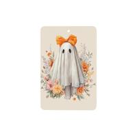 Cottage Ghost - Ambientadores de coche con diseño de flores y lazo naranja, 4 unidades, tarjetas perfumadas para colgar en tabletas de aromaterapia