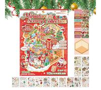 Cottage House Stickers, Landscape Scenery Scrapbooking Supplies, Creative Decorative Decals, Vintage Christmas Art Sticker Pack for Journal, Notebook, Gift Wrapping, Cardmaking, Craft Decor