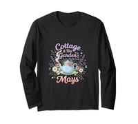 Cottage Tea Garden Days Floral Cozy Diseño estético Manga Larga
