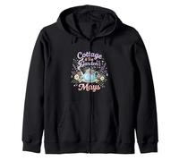 Cottage Tea Garden Days Floral Cozy Diseño estético Sudadera con Capucha