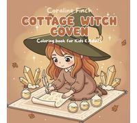 Cottage Witch Coven: A Cozy Witchy Vibes Coloring Book for Adults | Cute & Easy Coloring Pages with Spooky Cutie Vibes - Bold and Simple Designs for Relaxation