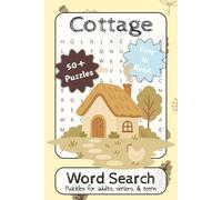 Cottage Word Search Puzzle Book: Word Searches with Easy to Read Print about Cottage, Cozy Outdoors, Woodland, and More | 6x9 inches, 110 pages | 50+ ... for Vacations, Holidays, and Leisure Time