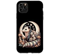 Cottagecore Aesthetic Possum Opossum Moonlit Floral Mushroom Carcasa para iPhone 11 Pro MAX