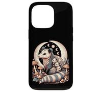 Cottagecore Aesthetic Possum Opossum Moonlit Floral Mushroom Carcasa para iPhone 13 Pro