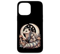Cottagecore Aesthetic Possum Opossum Moonlit Floral Mushroom Carcasa para iPhone 13 Pro MAX