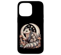 Cottagecore Aesthetic Possum Opossum Moonlit Floral Mushroom Carcasa para iPhone 14 Pro MAX