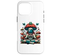 Cottagecore Astronaut Frog Hongo, Vintage Aesthetic Space Carcasa para iPhone 16 Pro MAX