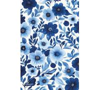Cottagecore blue and white floral notebook:: Everyday notes and doodles