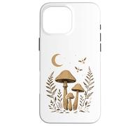 Cottagecore boho iluminado por la luna Bosque Setas Botánico Carcasa para iPhone 16 Pro Max