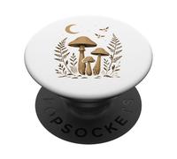 Cottagecore boho iluminado por la luna Bosque Setas Botánico PopSockets PopGrip Adhesivo