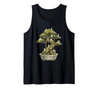 Cottagecore Bonsái Árbol Kodama Spirits Arte de jardín japonés Camiseta sin Mangas