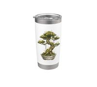 Cottagecore Bonsái Árbol Kodama Spirits Arte de jardín japonés Vaso térmico de acero inoxidable de doble pared