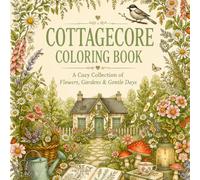 Cottagecore Coloring Book: 30 Unique Illustrations for relaxing: Botanical Gardens, Wildflower Worlds, Woodland Scenes and Country Life for Adults