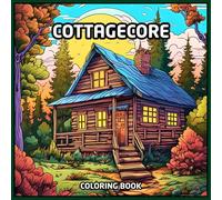 Cottagecore Coloring Book: 40+ Stress-Relieving, Calming Designs and Relaxing