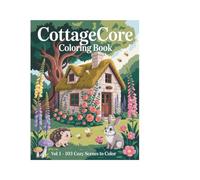 Cottagecore Coloring Book Volume 1: 103 Cozy Scenes to Color - Slow Living Edition for Adults and Teens