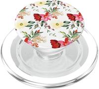 Cottagecore con estampado floral vintage de rosas sin costuras PopSockets PopGrip para MagSafe