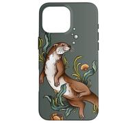 Cottagecore Cute Otter Furry Therian Goblincore Forest Witch Carcasa para iPhone 16 Pro MAX