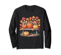 Cottagecore Fall Autumn Leaves Pumpkin Aesthetic Charm Manga Larga
