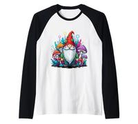 Cottagecore Festival de Hongos estéticos Gnomin de Cultivo de Hongos Camiseta Manga Raglan