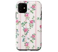 Cottagecore Floral Charm Romantic Pink Roses Carcasa para iPhone 11