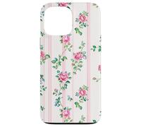 Cottagecore Floral Charm Romantic Pink Roses Carcasa para iPhone 13 Pro Max