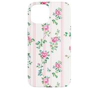Cottagecore Floral Charm Romantic Pink Roses Carcasa para iPhone 15